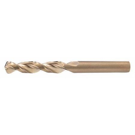 Screw Machine Drill Bit, B Size, 135 Degrees Point Angle, Cobalt, Straw/Bronze Finish MPN:C14282