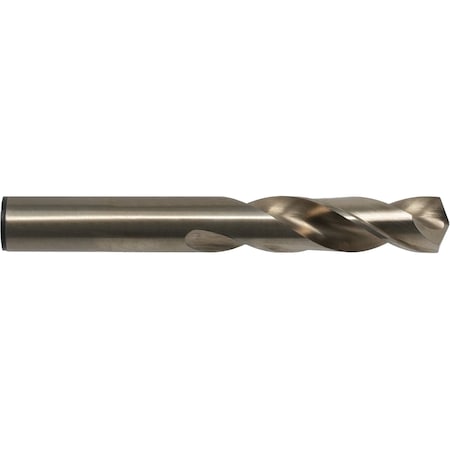 Screw Machine Drill Bit, 23/64 in Size, 135 Degrees Point Angle, Cobalt, Straw/Bronze Finish MPN:C14696