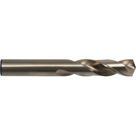 Screw Machine Drill Bit, 15/32 in Size, 135 Degrees Point Angle, Cobalt, Straw/Bronze Finish MPN:C14726