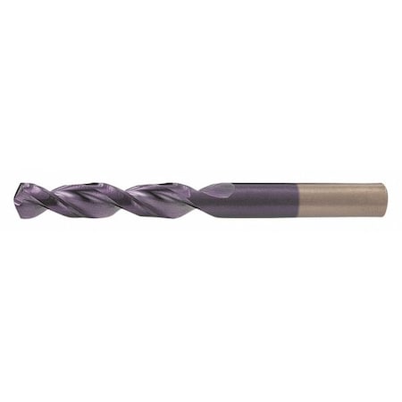 Screw Machine Drill Bit, Y Size, 135 Degrees Point Angle, Cobalt, TiAlN Finish, Straight Shank MPN:C15154