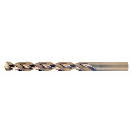 Q-Cobalt 135 Degree Wide Land Parabolic Jobber Length Drill Cleveland 2075 Straw HSS-CO 8% RHS/RHC 8.60mm MPN:C16603