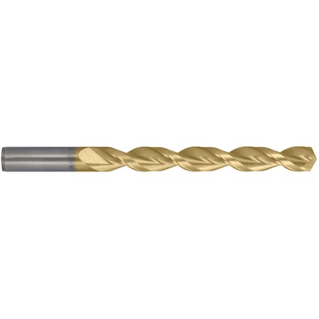 Q-Cobalt 135 Deg Wide Land Parabolic Jobber Length Drill Cleveland 2075-TN TiN HSS-CO 8% RHS/RHC, N24 MPN:C16636