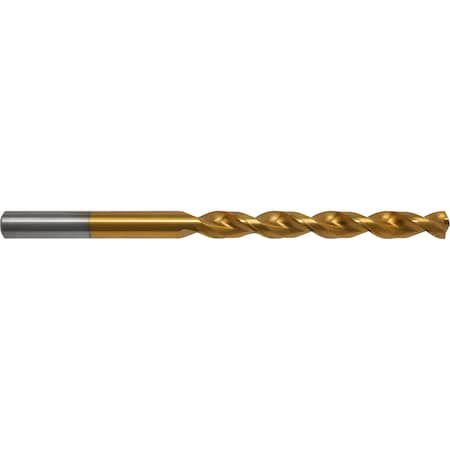 Q-Cobalt 135 Degree Wide Land Parabolic Taper Length Drill Cleveland 2575-TN TiN HSS-CO 8% RHS/RHC 6.00mm MPN:C16925