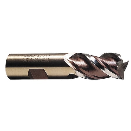 4-Flute Cobalt 8% Fine Square Single Roughing End Mill Cleveland RG6-TC TiCN 5/8x5/8x1-5/8x3-3/4 MPN:C30982