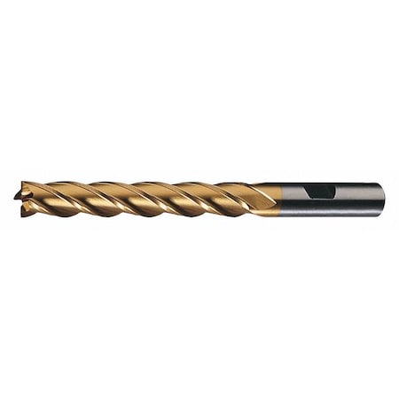 6-Flute Cobalt 8% Square Single End Multi-Flute CenterCut CTD HGC-4C-TN TiN 2x2x4x7-3/4 MPN:C32609