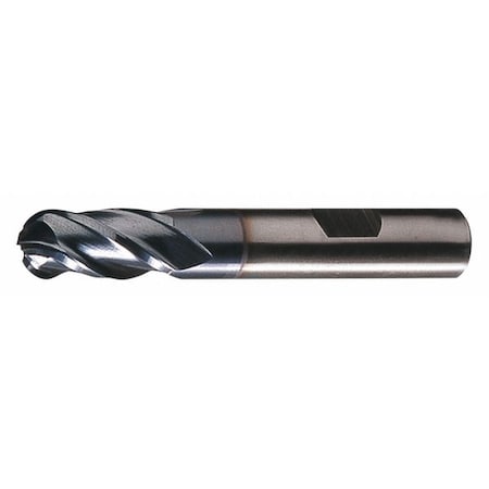 6-Flute Cobalt 8% Ball Nose Single End CenterCut Finisher CTD HGC-4B-TC TiCN 1x1x2x4-1/2 MPN:C32786