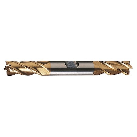 4-Flute Cobalt 8% Square Double End CenterCut Finisher CTD HDC-4C-TN TiN 1/8x3/8x3/8x3-1/16 MPN:C32941