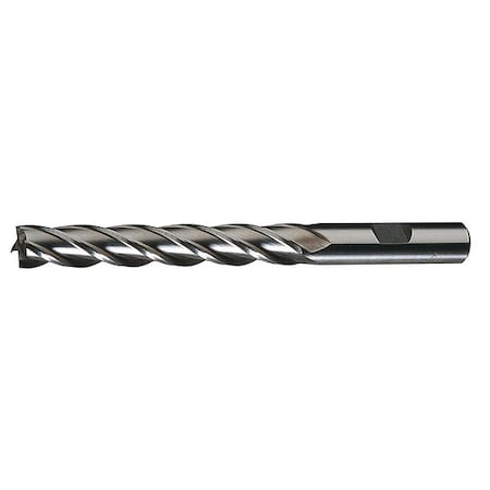 4-Flute HSS Center Cutting Square Single End MIll Cleveland HG-4C Bright 21/32x5/8x1-5/8x3-3/4 MPN:C33165