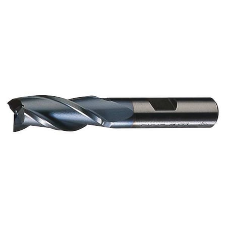 4-Flute HSS Center Cutting Square Single End MIll Cleveland HG-4C-TN TiN 7/16x1/2x1-3/4x3-3/4 MPN:C33392