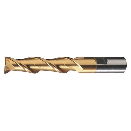 2-Flute HSS High Helix Sqaure Single End MIll Cleveland HGA-2-TN TiN 1/2x1/2x1-1/4x3-1/4 MPN:C33480