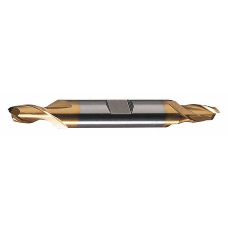 2-Flute HSS Square Double End Mill Cleveland HD-2-TN TiN 1