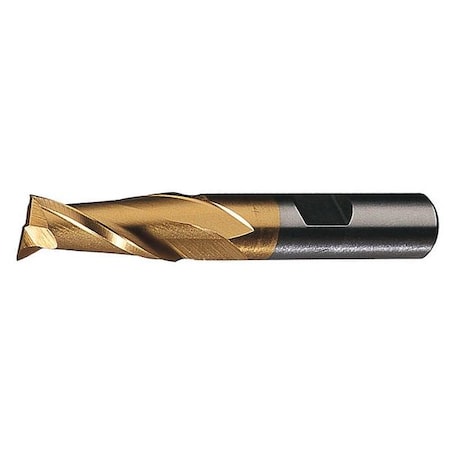 2-Flute HSS Keyway Tolerance Square Single End Mill Cleveland HG-2K-TN TiN 1/8x3/8x3/8x2-5/16 MPN:C38932