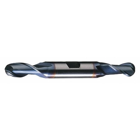 2-Flute HSS Ball Nose Double End Mill Cleveland HD-2B-TC TiCN 5/32x3/8x7/16x3-1/8 MPN:C39159