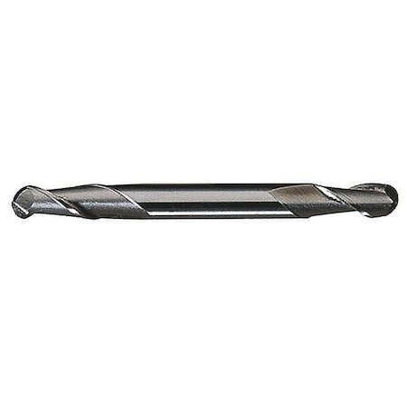 2-Flute HSS Miniature Ball Nose Double End Mill Cleveland HMD-2B Bright 1/8x3/16x3/8x2-1/4 MPN:C41060