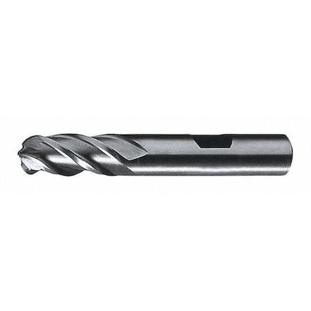 4-Flute PM+ HSS-E Ball Nose Single Finishing End Mill Cleveland PM-4B Bright 3/8x3/8x3/4x2-1/2 MPN:C42558