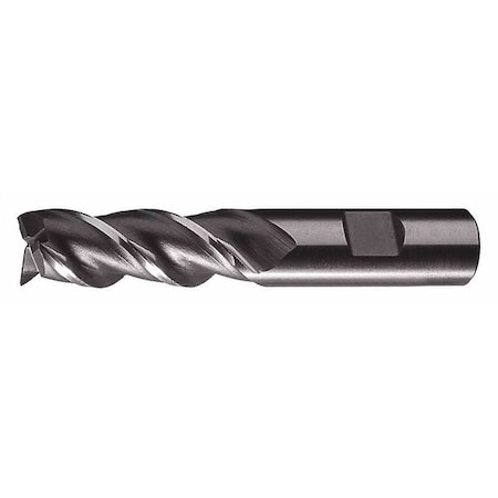 3-Flute PM+ HSS-E Square CC Single Finishing End Mill Cleveland PM-3 Bright 1