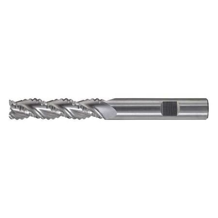 3-Flute Carbide HP Square Single Roughing End Mill CTD CEM-RA Bright 1/4x1/4x3/8x2 MPN:C60455
