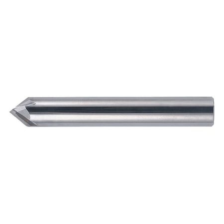 4-Flute Carbide Single End 90 Degree Chamfer Tool Cleveland CEM-CH-4R Bright 3/4
