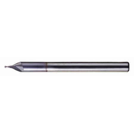 2-Flute Carbide Ball Nose Straight Flute Engraving Tool Cleveland CEM-EG-2 TiCN 0.025x1/8x0.04x1-1/2 MPN:C70375
