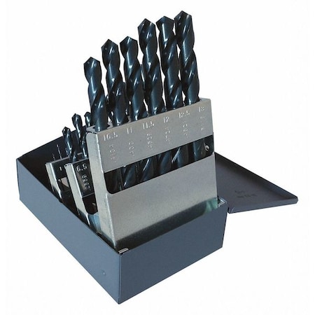 25PC CLE-MAX Jobber Length Drill Set Cleveland 2001G Steam Oxide HSS RHS/RHC 1mm-13mm MPN:C71000