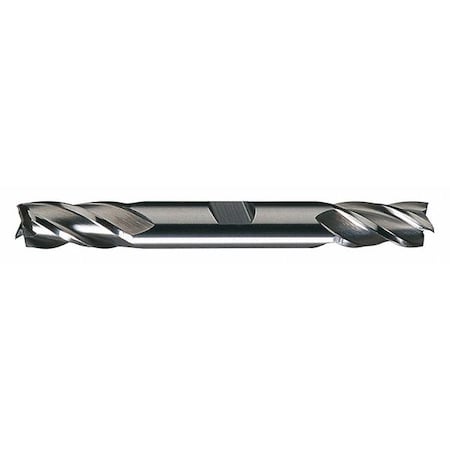 4-Flute HSS Center Cutting Square Double End Mill Cleveland HD-4C Bright 7/32