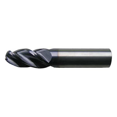 4-Flute Carbide HP VI Ball Nose End Mill CTD CEM-V-4B-TA AP/MAX 1/4