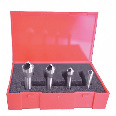 Countersink/Deburring Tool Set, 4 Pieces MPN:C94590