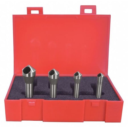 Countersink/Deburring Tool Set, 4 Pieces MPN:C94591