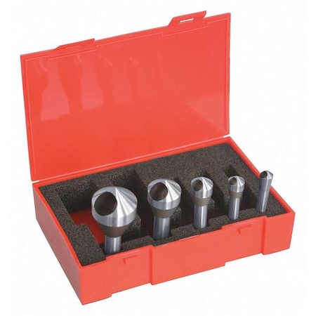 Countersink/Deburring Tool Set, 5 Pieces MPN:C94595