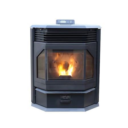 Bay Front Pellet Stove 2500 sq. ft, Large MPN:PSBF66W-CIW