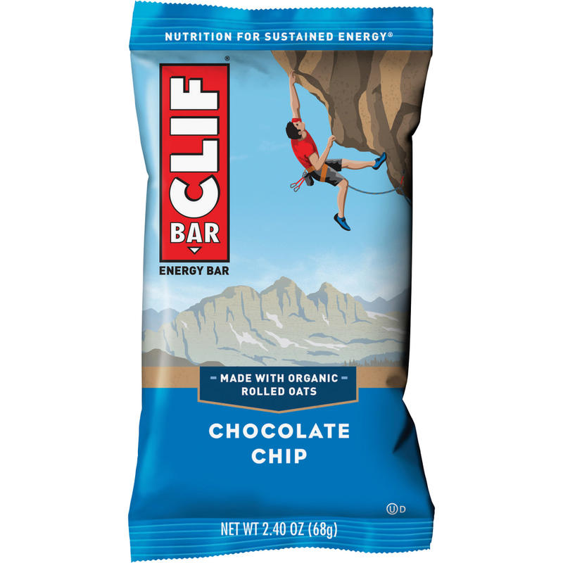 CLIF Bar Chocolate Chip Energy Bars, 2.4 Oz, Box Of 12 Bars MPN:160004