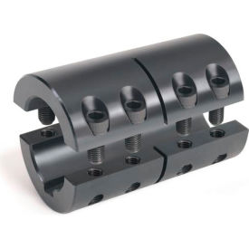 Metric Two-Piece Standard Clamping Couplings w/Keyway 40mm Black Oxide Steel 2MISCC-40-40-KW