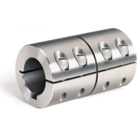 Metric One-Piece Standard Clamping Couplings w/Keyway 35mm Stainless Steel MISCC-35-35-SKW