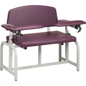 Clinton™ 66000B Lab X Series Bariatric Blood Drawing Chair with Padded Arms 66000B