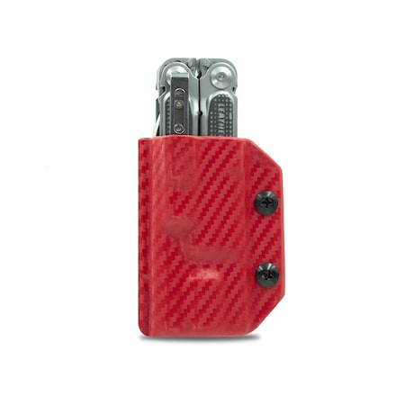 Kydex Sheath for the Leatherman Free P4, LP4-CF-RED MPN:LP4-CF-RED