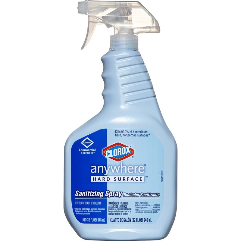 CloroxPro Anywhere Daily Disinfectant And Sanitizer, 32 fl oz (1 quart), 2 / Pallet MPN:01698PL