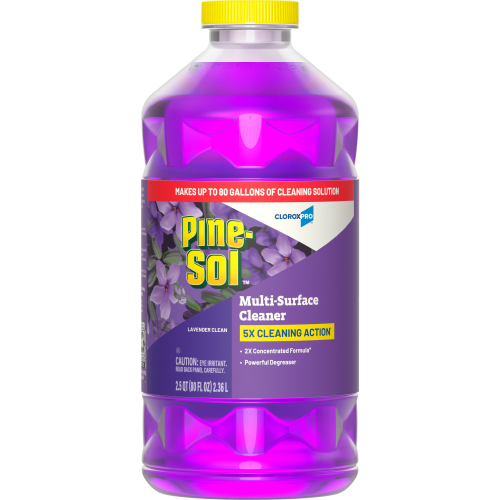 Pine-Sol Multi-Surface Cleaner, CloroxPro, All Purpose Cleaner, Lavender Clean, 80 Fluid Ounces (60608) MPN:044600606088