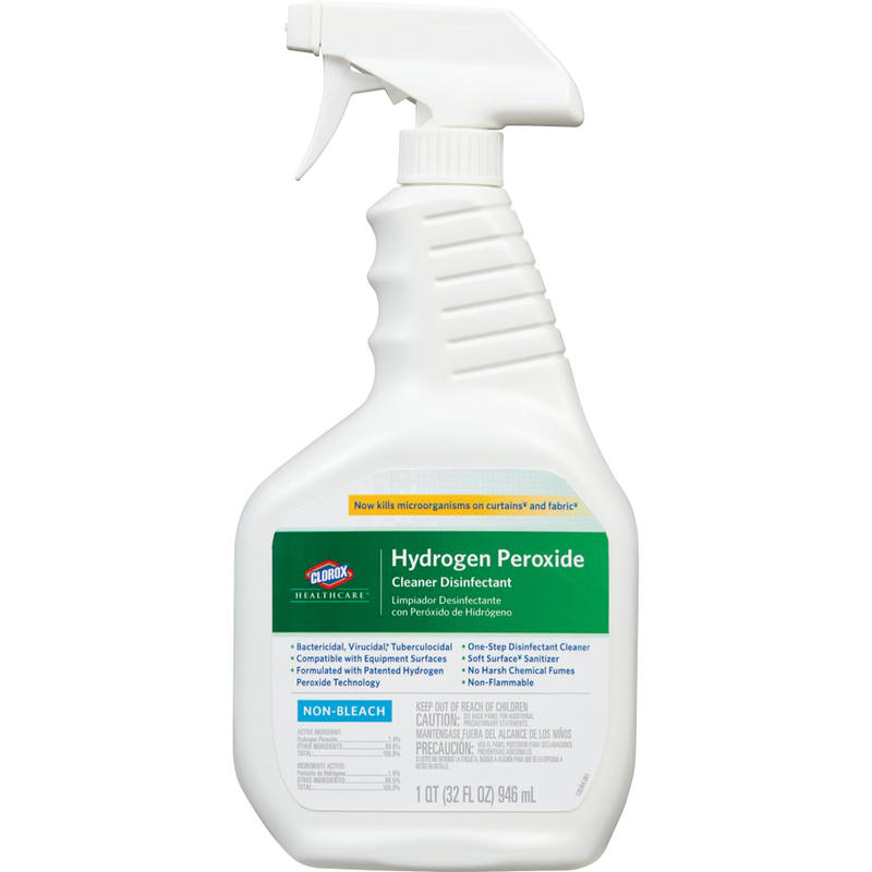 Clorox Healthcare Hydrogen-Peroxide Disinfecting Cleaner, 22 Oz Bottle MPN:30828