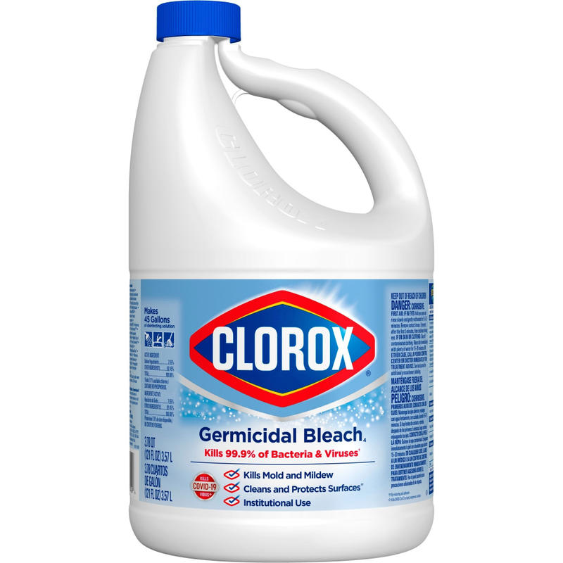 Clorox Germicidal Bleach Concentrate, Regular Scent, 121 Oz, White MPN:32429
