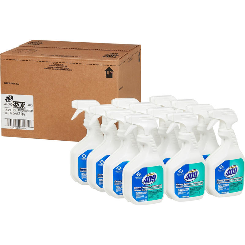 CloroxPro Formula 409 Cleaner Degreaser Disinfectant, 32 Fl Oz Spray, Case Of 12 MPN:35306CT
