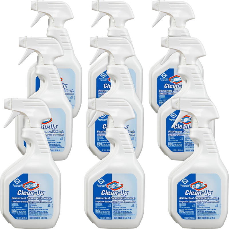 Clorox Clean-Up Disinfectant Cleaner With Bleach, Fresh Scent, 32 Oz Bottle, Case Of 9 MPN:35417CT