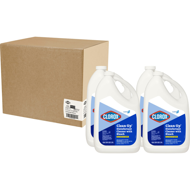 CloroxPro Clorox Clean-Up Disinfectant Cleaner with Bleach Refill, 128 Oz, Pack Of 4 MPN:35420CT