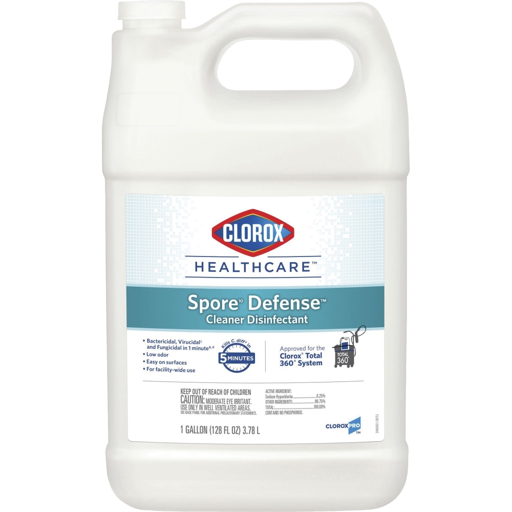 Clorox Spore Defense Disinfectant Cleaner, 128 Oz MPN:CLO32122