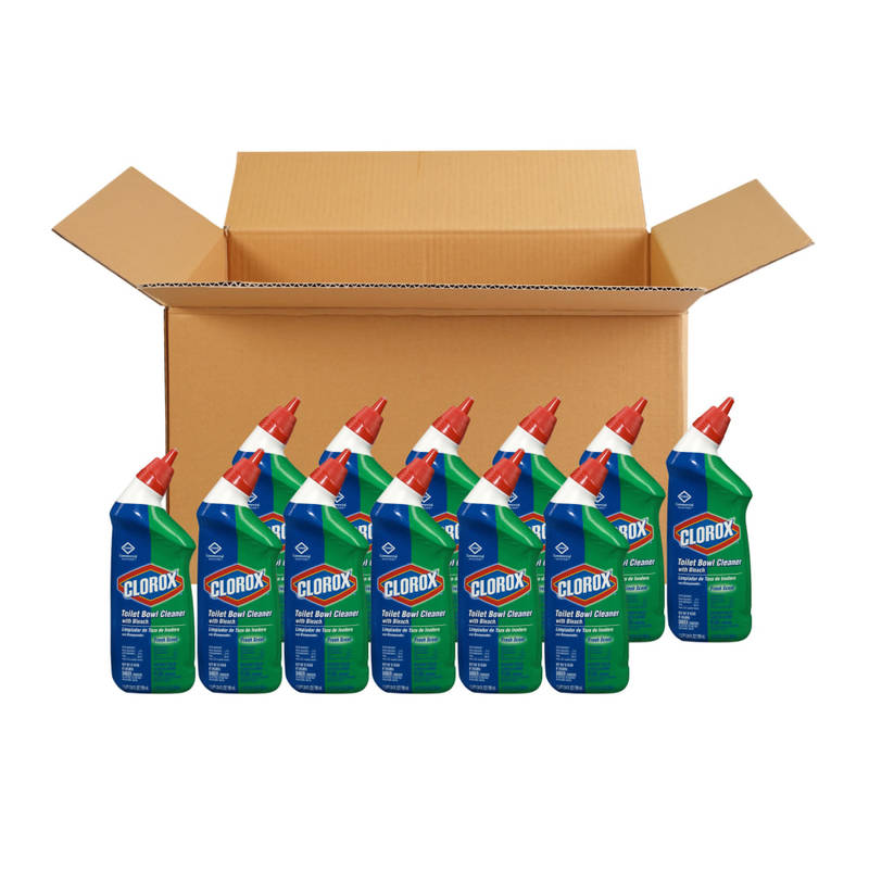 CloroxPro Toilet Bowl Cleaner with Bleach, Fresh Scent, 24 Fluid Ounces, Pack of12 (Min Order Qty 2) MPN:00031CT