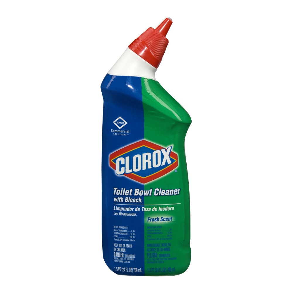 CloroxPro Toilet Bowl Cleaner With Bleach, Fresh Scent, 24 Oz MPN:00031