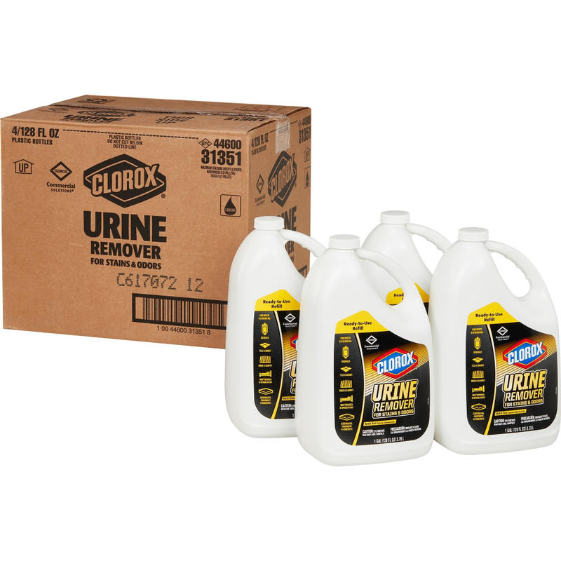 CloroxPro Clorox Urine Remover Refills, 128 Oz, Clean Floral Scent, Total Qty 4 MPN:31351CT