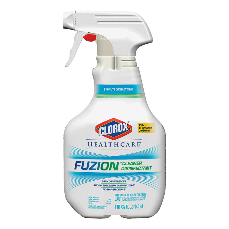 Clorox Healthcare Fuzion Cleaner Disinfectant Spray, 32 Oz Bottle MPN:31478