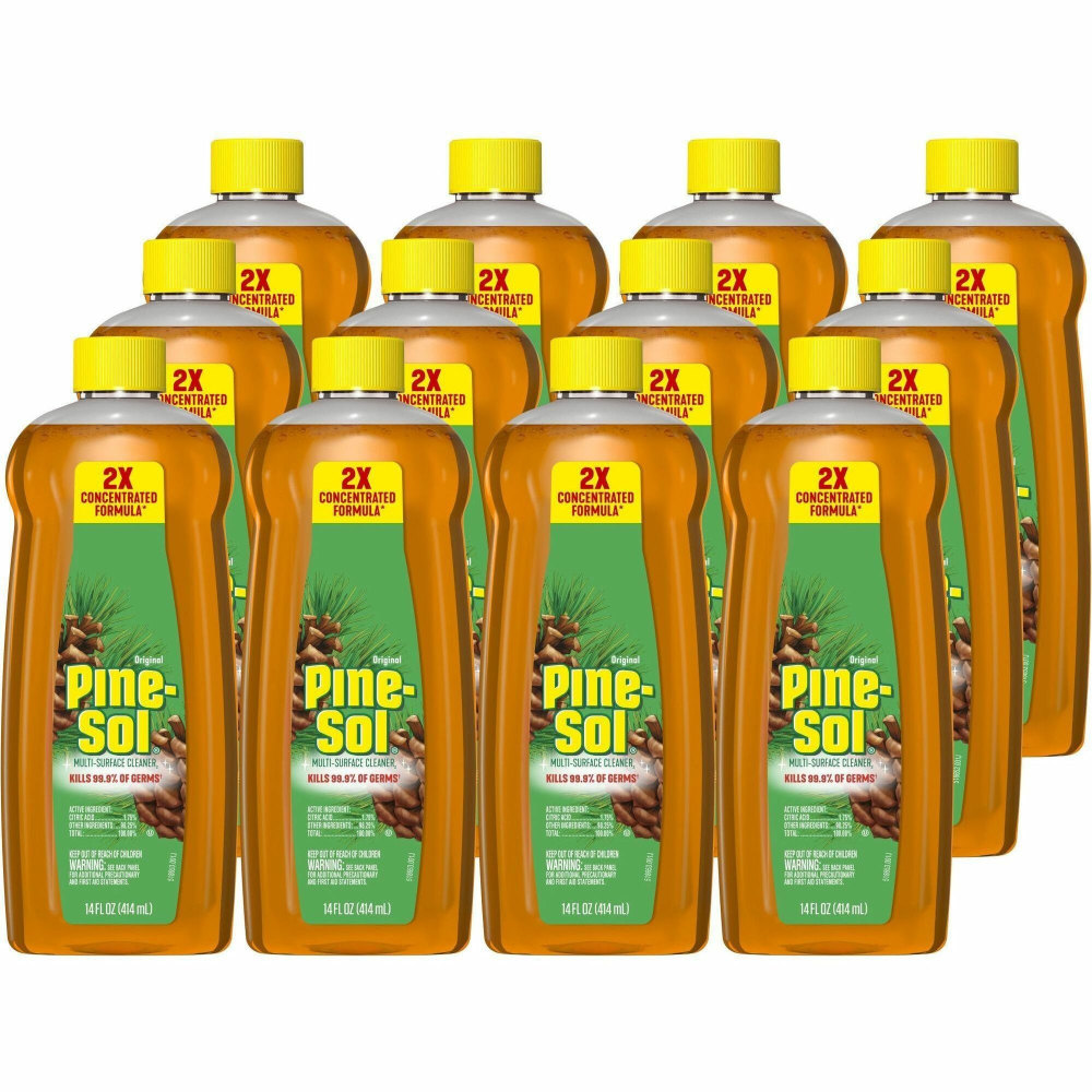 Pine-Sol Multi-Surface Cleaner, Concentrate, Liquid, 14 fl oz, Original Scent, Case of 12 - 60146CT MPN:60146CT