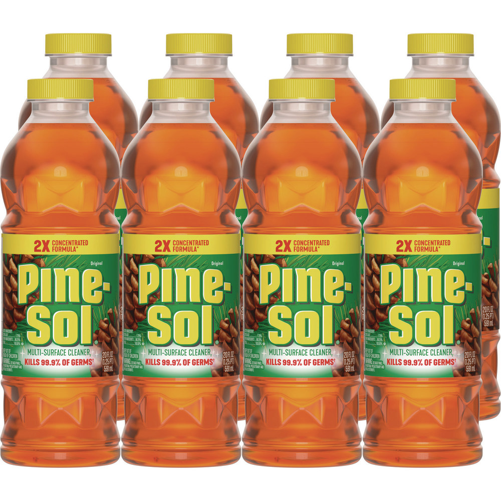 Pine-Sol Multi-Surface Cleaner Disinfectant Concentrated, Pine Scent, 20 oz Bottle, 8/Carton MPN:60149CT