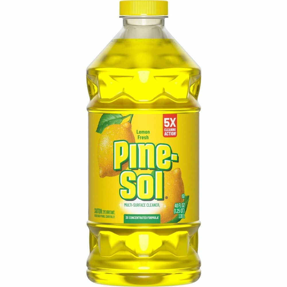 Pine-Sol Multi-Surface Cleaner - For Multi Surface - Concentrate - Liquid - 40 fl oz (1.3 quart) - Lemon Fresh Scent - 60165 MPN:60165